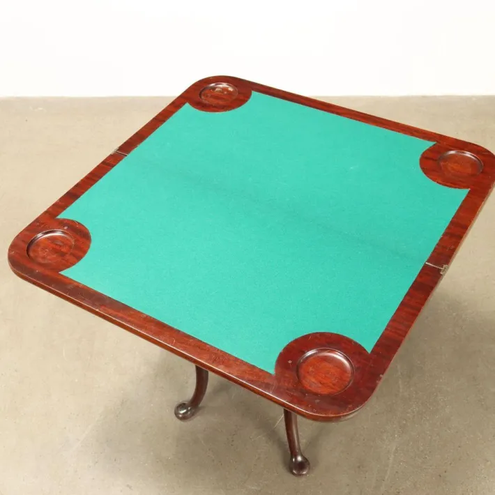Pamono Victorian Mahogany Card Table Clearance