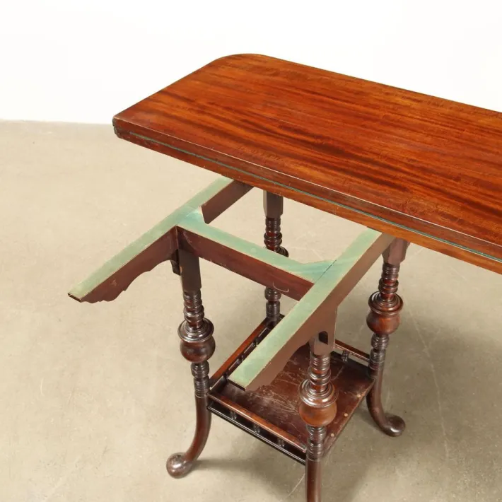 Pamono Victorian Mahogany Card Table Clearance
