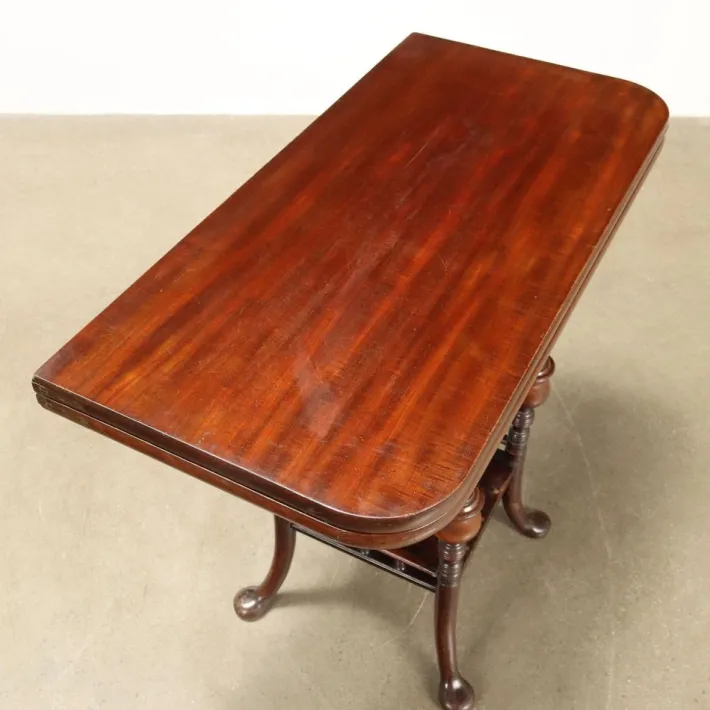 Pamono Victorian Mahogany Card Table Clearance
