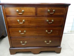 Pamono Victorian Mahogany Chest of Drawers, 1890s