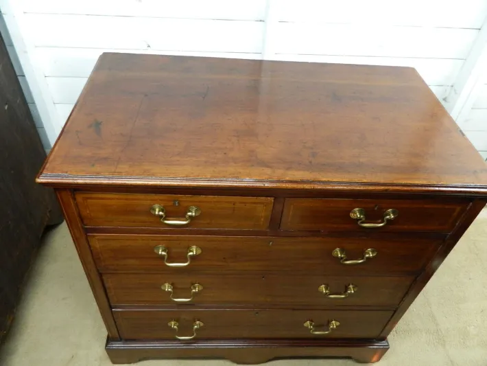 Pamono Victorian Mahogany Chest of Drawers, 1890s