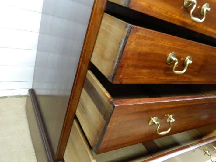 Pamono Victorian Mahogany Chest of Drawers, 1890s