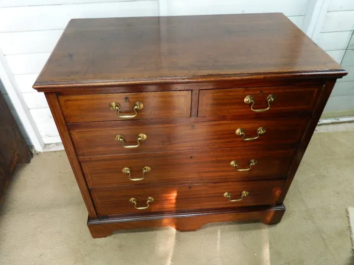 Pamono Victorian Mahogany Chest of Drawers, 1890s