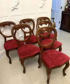 Pamono Victorian Mahogany Dining Chairs, 1860s, Set of 6 Hot