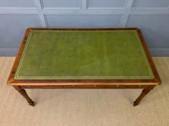 Pamono Victorian Mahogany 6-Drawer Writing Table, 1880s Clearance