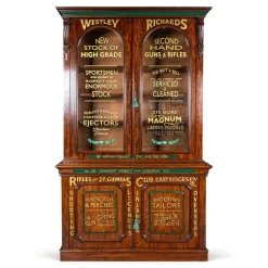 Pamono Victorian Mahogany Gun Shop Display Cabinet, 1880s Outlet