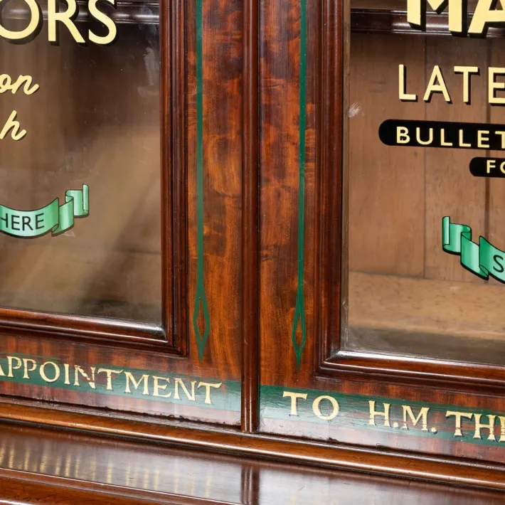 Pamono Victorian Mahogany Gun Shop Display Cabinet, 1880s Outlet