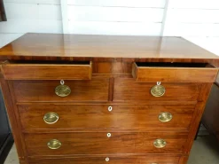 Pamono Victorian Mahogany Inlay Chest of Drawers Hot