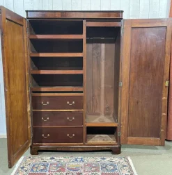 Pamono Victorian Mahogany Wardrobe, 19th Century Online