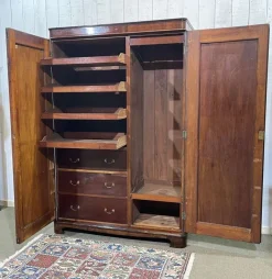 Pamono Victorian Mahogany Wardrobe, 19th Century Online