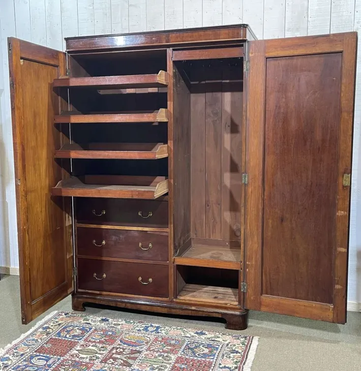 Pamono Victorian Mahogany Wardrobe, 19th Century Online