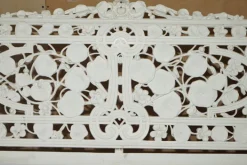 Pamono Victorian Nasturtium Pattern Garden Bench from Coalbrookdale, 1870 Clearance