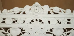 Pamono Victorian Nasturtium Pattern Garden Bench from Coalbrookdale, 1870 Clearance