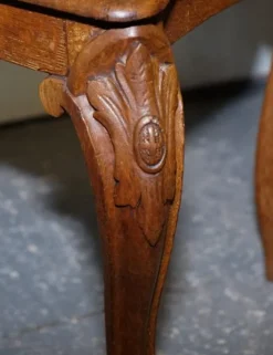 Pamono Victorian Oak Carved Hallway Chairs with Lion Paw Feet, Set of 2 Hot