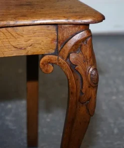 Pamono Victorian Oak Carved Hallway Chairs with Lion Paw Feet, Set of 2 Hot