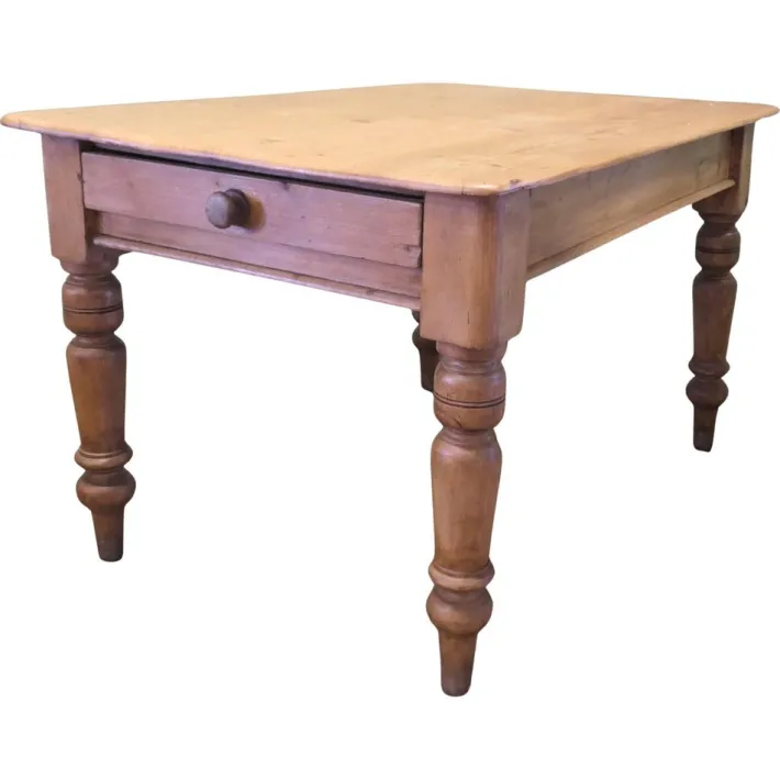 Pamono Victorian Pine Farmhouse Kitchen Table Discount