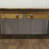 Pamono Victorian Pine Kitchen Worktable Hot