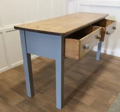 Pamono Victorian Pine Kitchen Worktable Hot