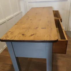 Pamono Victorian Pine Kitchen Worktable Hot