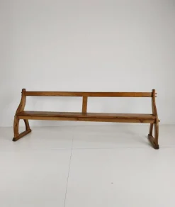 Pamono Victorian Pitch Pine School Benches, 1890s New