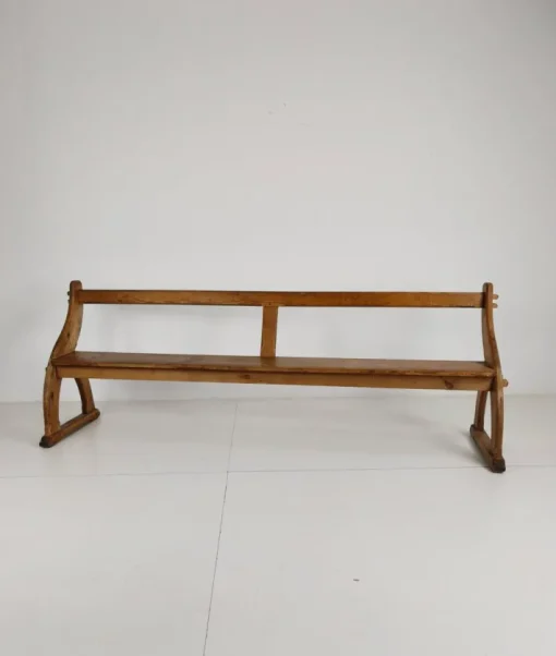 Pamono Victorian Pitch Pine School Benches, 1890s New
