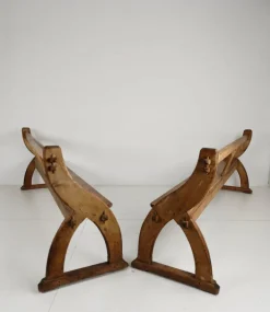 Pamono Victorian Pitch Pine School Benches, 1890s New