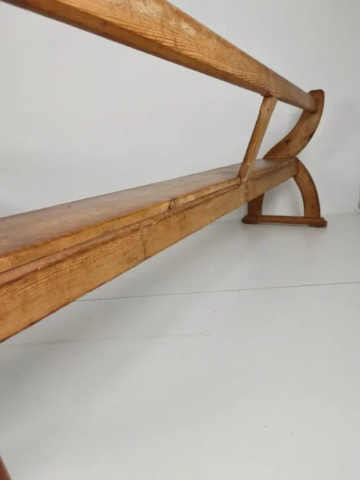Pamono Victorian Pitch Pine School Benches, 1890s New