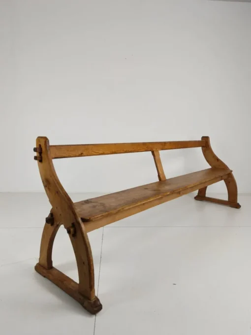 Pamono Victorian Pitch Pine School Benches, 1890s New