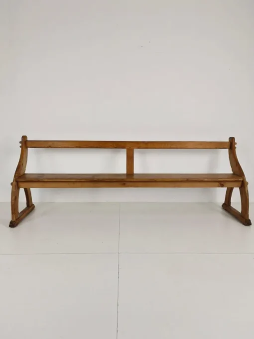 Pamono Victorian Pitch Pine School Benches, 1890s New