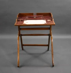 Pamono Victorian Walnut Campaign Travelling Desk, 1880s Online