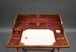 Pamono Victorian Walnut Campaign Travelling Desk, 1880s Online
