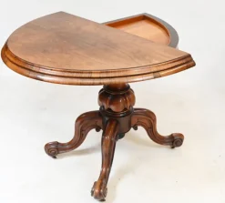 Pamono Victorian Walnut Card Table, 1860 Online