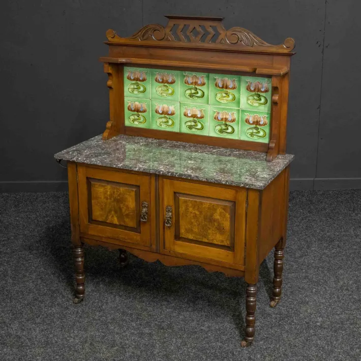 Pamono Victorian Walnut Washstand, 1890s Discount