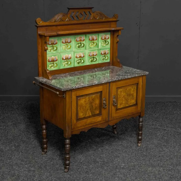 Pamono Victorian Walnut Washstand, 1890s Discount