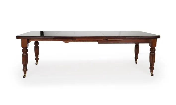 Pamono Victorian Wind Out Mahogany Extending Banquet Dining Table, England, 1910s Best