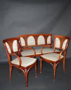 Pamono Vienna Secession Seating Set by J&J Kohn, Austria, 1910s, Set of 3 Best