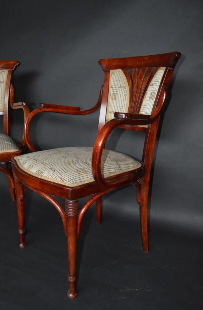 Pamono Vienna Secession Seating Set by J&J Kohn, Austria, 1910s, Set of 3 Best