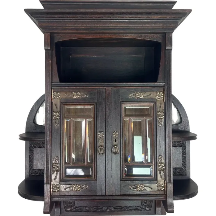 Pamono Vienna Secession Wall Cabinet, 1890s Hot