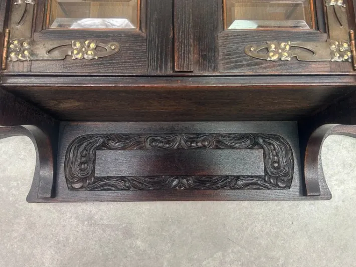 Pamono Vienna Secession Wall Cabinet, 1890s Hot