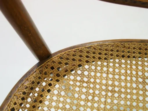 Pamono Vienna Secessionist Bentwood and Rattan Settee from Thonet Hot