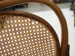 Pamono Vienna Secessionist Bentwood and Rattan Settee from Thonet Hot