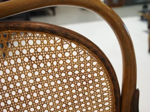 Pamono Vienna Secessionist Bentwood and Rattan Settee from Thonet Hot