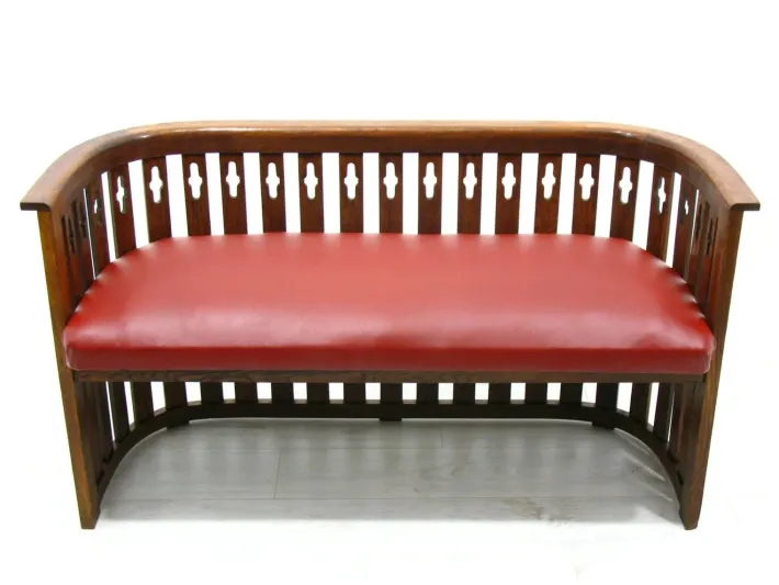 Pamono Viennese Arts & Crafts Oak Sofa and Chair, 1920s, Set of 2 Discount