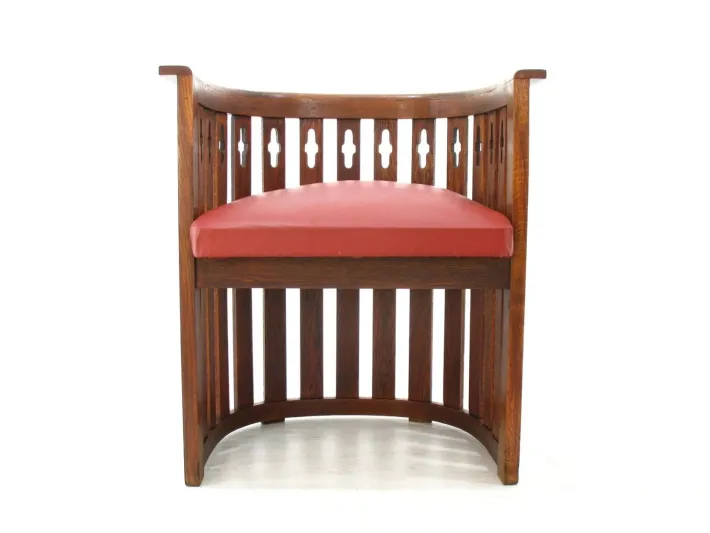 Pamono Viennese Arts & Crafts Oak Sofa and Chair, 1920s, Set of 2 Discount