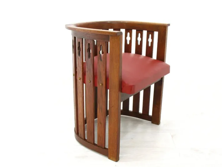 Pamono Viennese Arts & Crafts Oak Sofa and Chair, 1920s, Set of 2 Discount