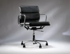 Pamono Vintage Adjustable Ea217 Soft Padded Desk Chair in Black Leather by Charles & Ray Eames for Vitra, 1990s Outlet