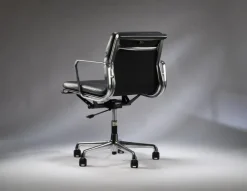 Pamono Vintage Adjustable Ea217 Soft Padded Desk Chair in Black Leather by Charles & Ray Eames for Vitra, 1990s Outlet