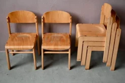 Pamono Vintage All-Wood Childrens School Chair Hot