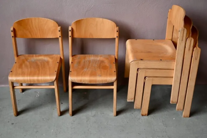 Pamono Vintage All-Wood Childrens School Chair Hot