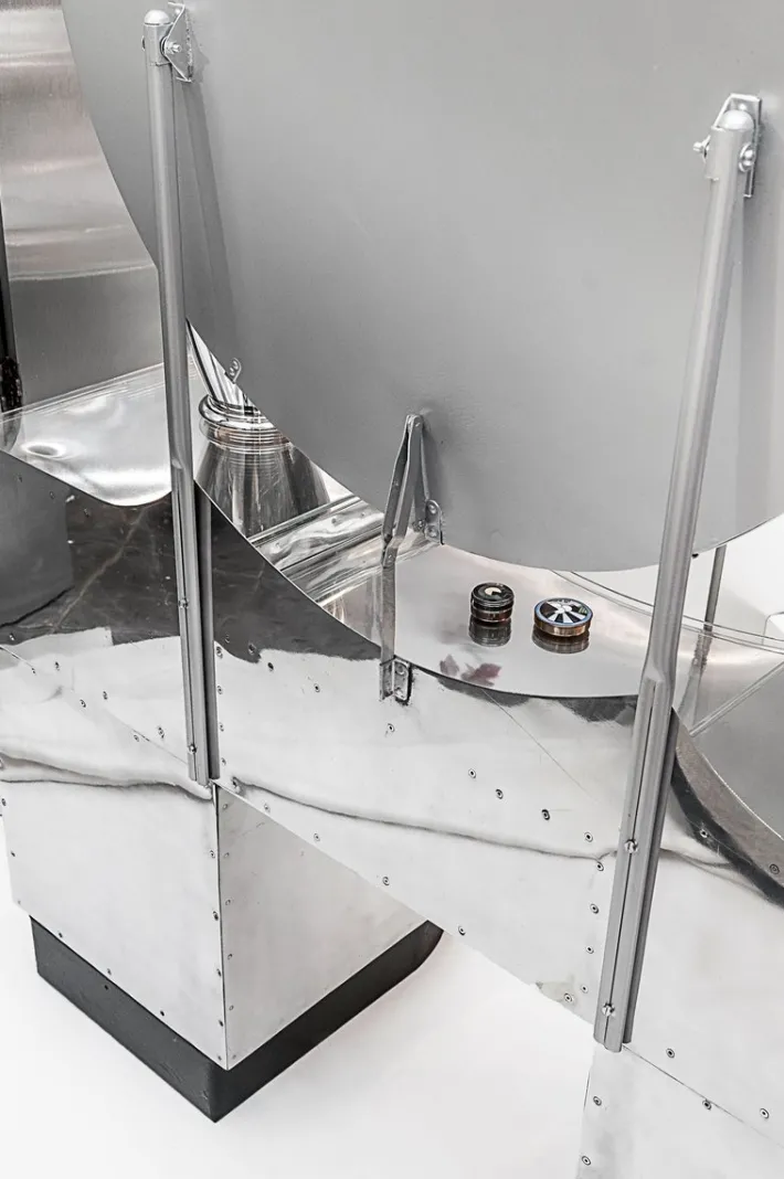 Pamono Vintage Aluminum Dressing Table